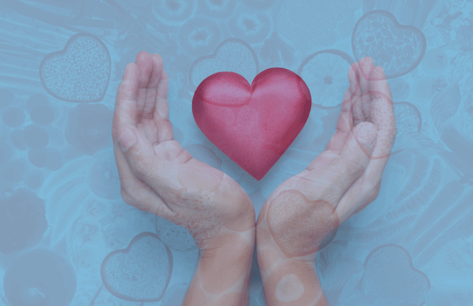 heart symbol showing the importance of employee health